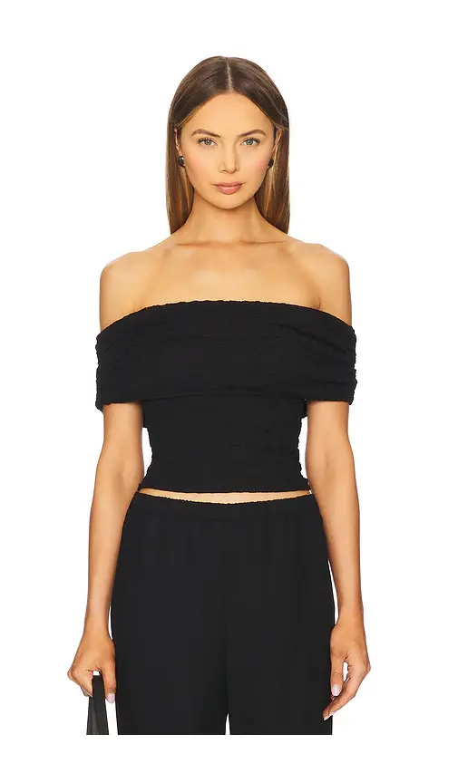 ASTR the Label Off Shoulder Textured Knit Top | Image 1 ASTR the Label Off Shoulder Textured Knit Top | Image 1