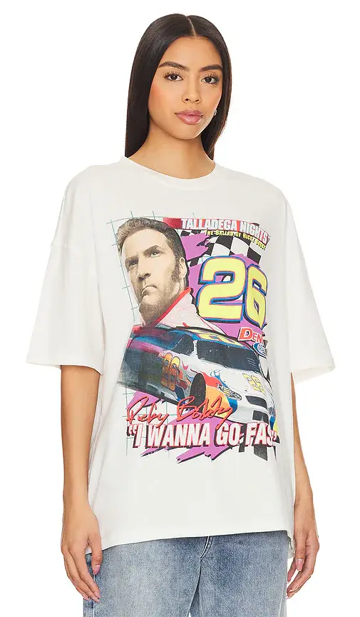 Philcos Talladega Nights I Wanna Go Fast Oversized Tee | Thumbnail 2