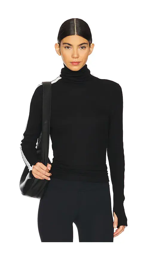 Splits59 Jackson Rib Full Length Turtleneck Top | Thumbnail 2 Splits59 Jackson Rib Full Length Turtleneck Top | Thumbnail 2