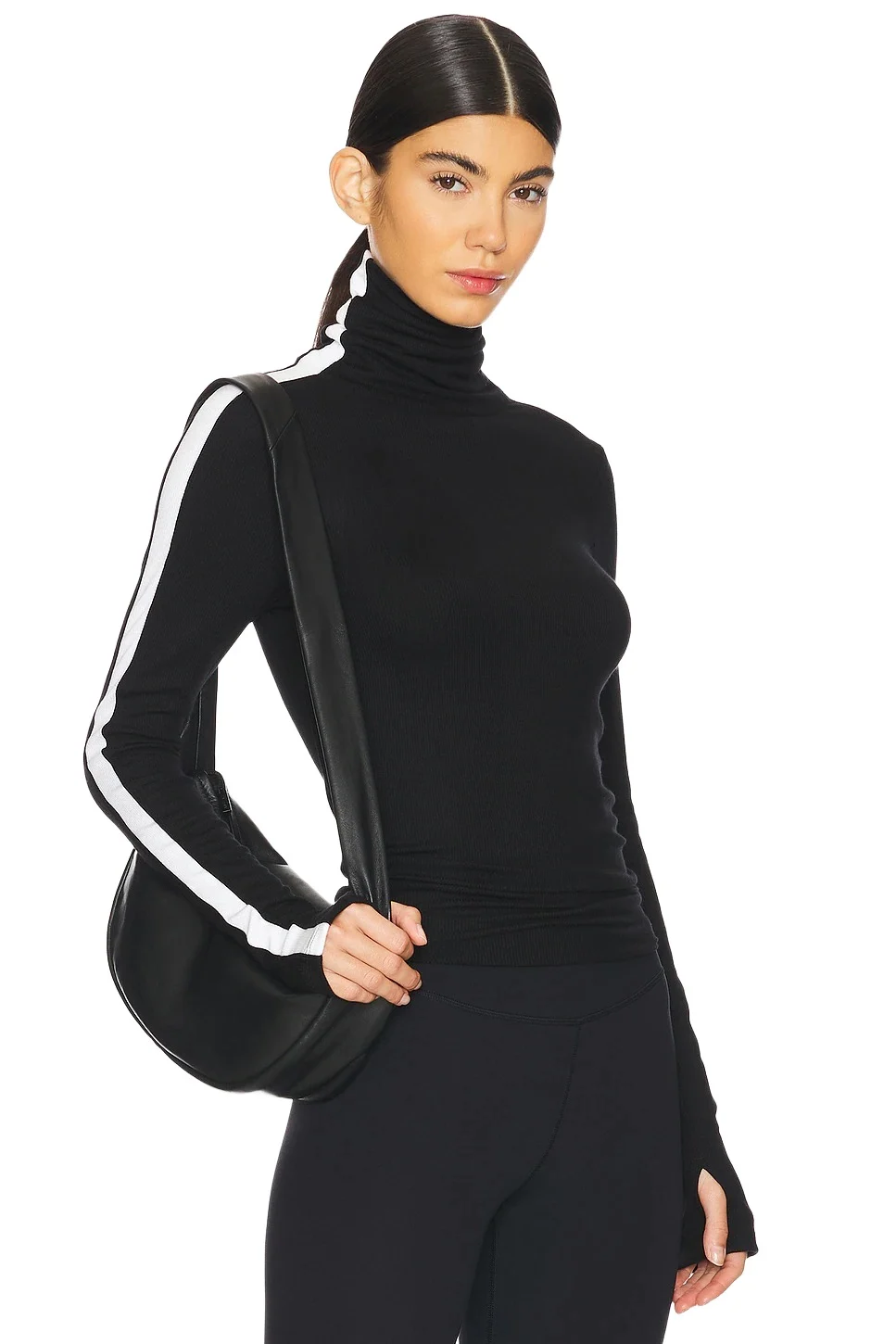 Jackson Rib Full Length Turtleneck Top Jackson Rib Full Length Turtleneck Top