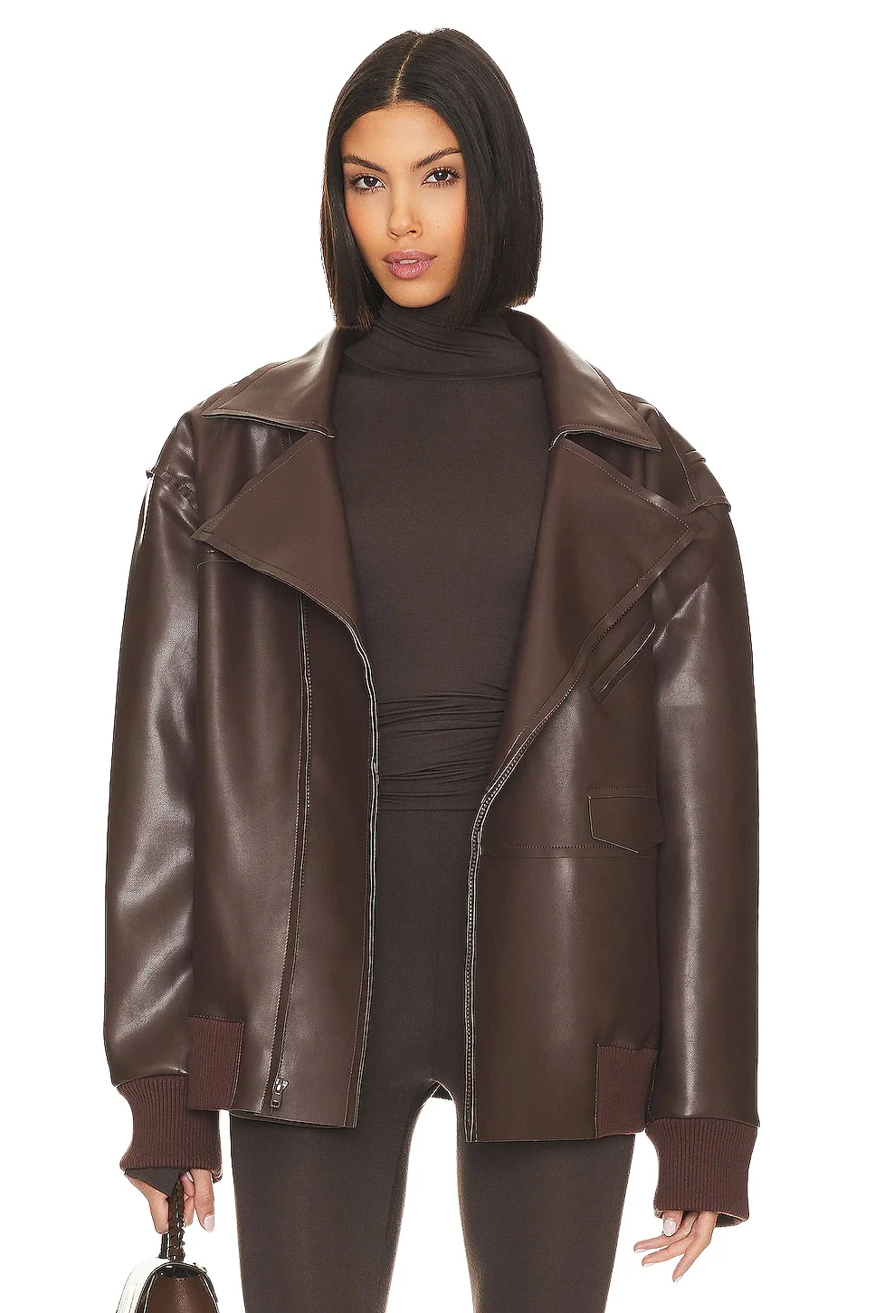 Norma Kamali Oversized Moto Jacket