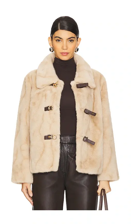 HEARTLOOM Tegan Faux Fur Coat | Image 1 HEARTLOOM Tegan Faux Fur Coat | Image 1