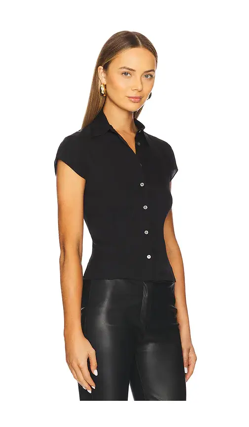 Theory Short Sleeve Blouse | Thumbnail 2 Theory Short Sleeve Blouse | Thumbnail 2