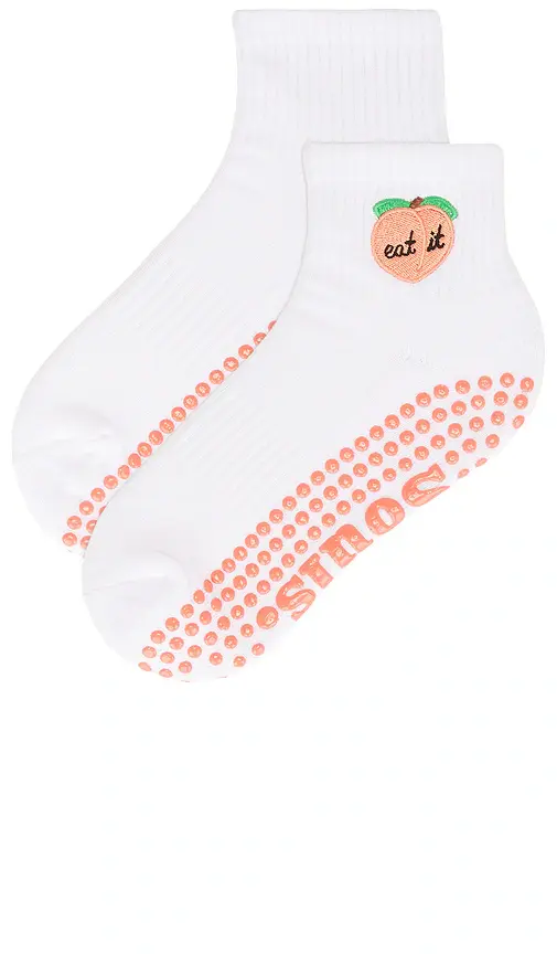 Souls. Peach Grip Socks | Thumbnail 2