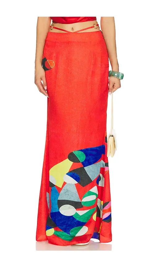 Yellow The Label Athena Ring Skirt | Image 1 Yellow The Label Athena Ring Skirt | Image 1