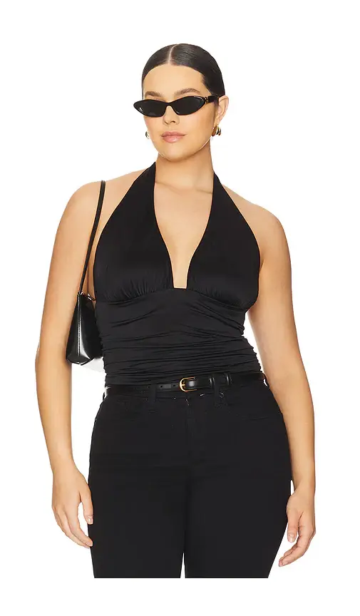 GOOD AMERICAN Slinky Jersey Halter Top | Thumbnail 2