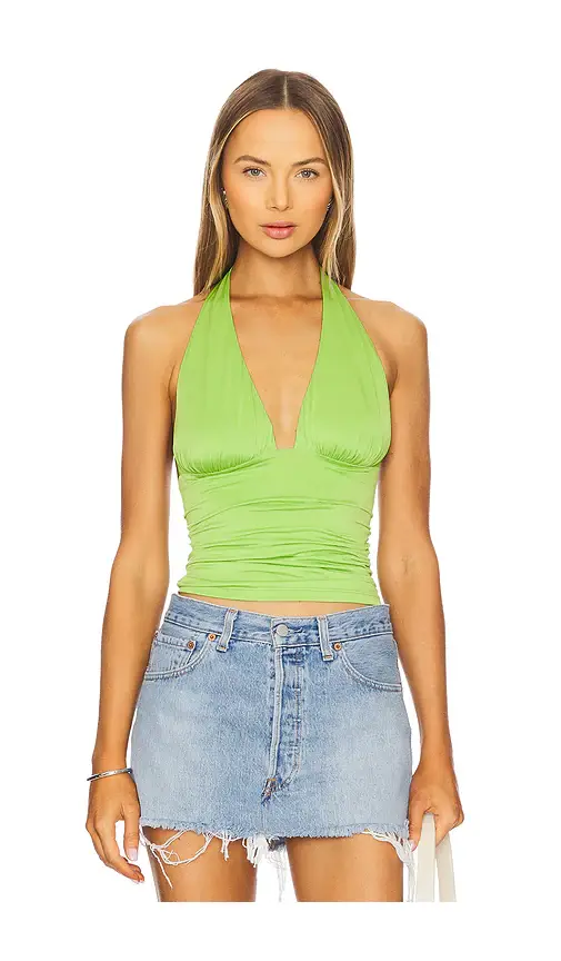 Good American Slinky Jersey Halter Top | Image 1 Good American Slinky Jersey Halter Top | Image 1