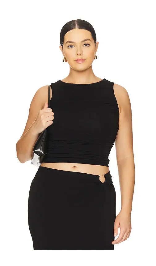 GOOD AMERICAN Ruched Tank Top | Thumbnail 2 GOOD AMERICAN Ruched Tank Top | Thumbnail 2