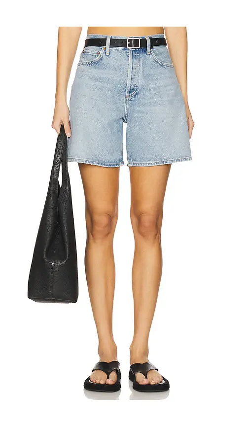 AGOLDE Dame High Rise Baggy Short