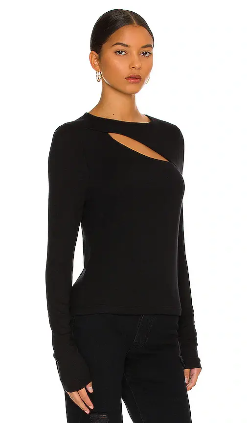 LA Made Verge Peek A Boo Long Sleeve Top | Thumbnail 2 LA Made Verge Peek A Boo Long Sleeve Top | Thumbnail 2