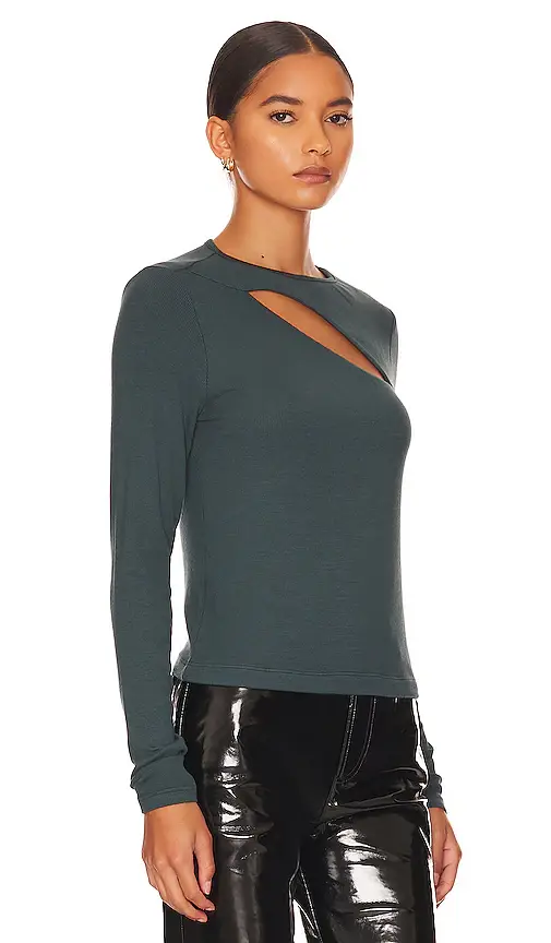 LA Made Verge Peek A Boo Long Sleeve Top | Thumbnail 2 LA Made Verge Peek A Boo Long Sleeve Top | Thumbnail 2