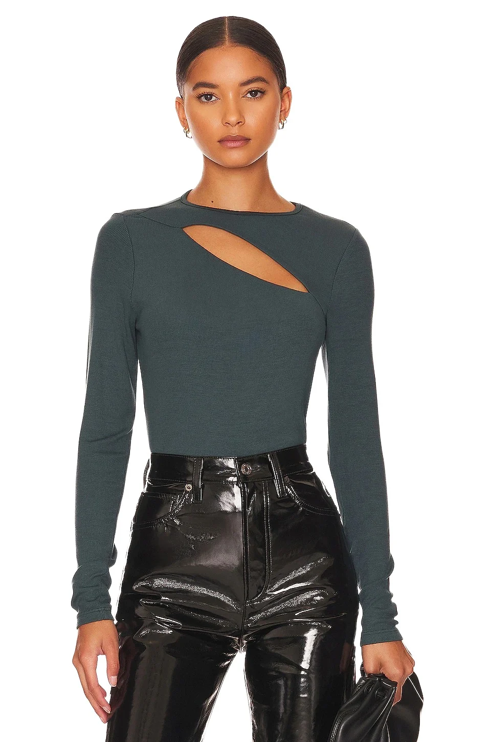 LA Made Verge Peek A Boo Long Sleeve Top