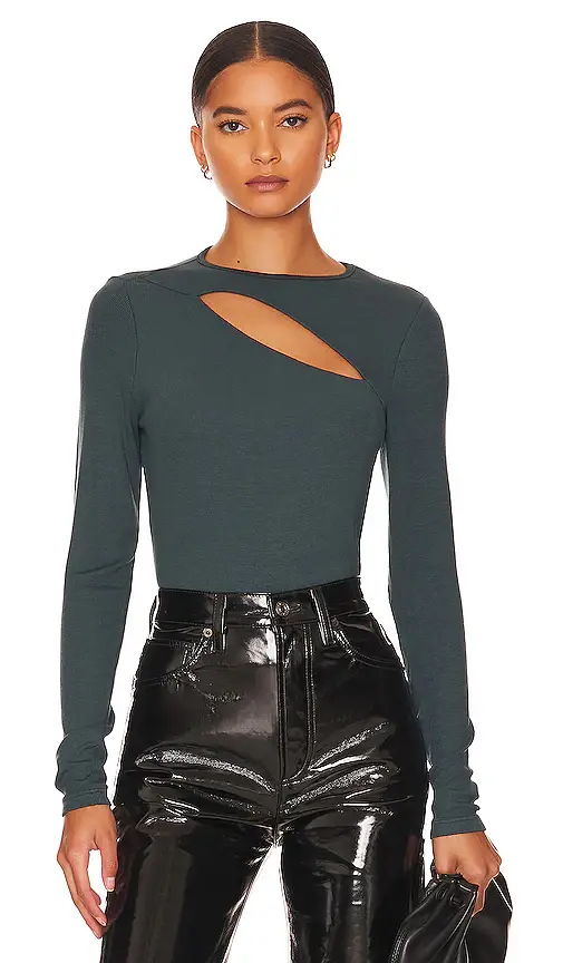 Verge Peek A Boo Long Sleeve Top