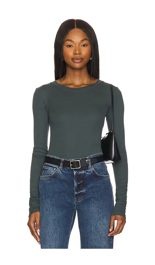 Long Sleeve Crew Neck Top