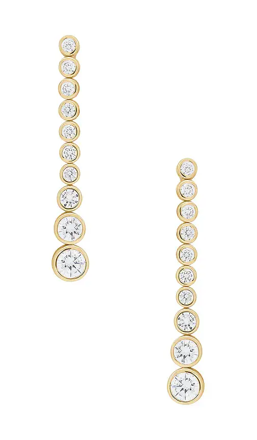 Shashi Bezel Diamond Drop Earring | Thumbnail 2 Shashi Bezel Diamond Drop Earring | Thumbnail 2