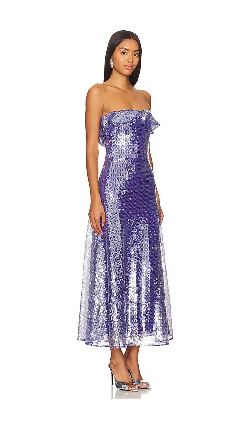 Amur Braelynn Mesh Sequin Midi Dress | Thumbnail 2 Amur Braelynn Mesh Sequin Midi Dress | Thumbnail 2