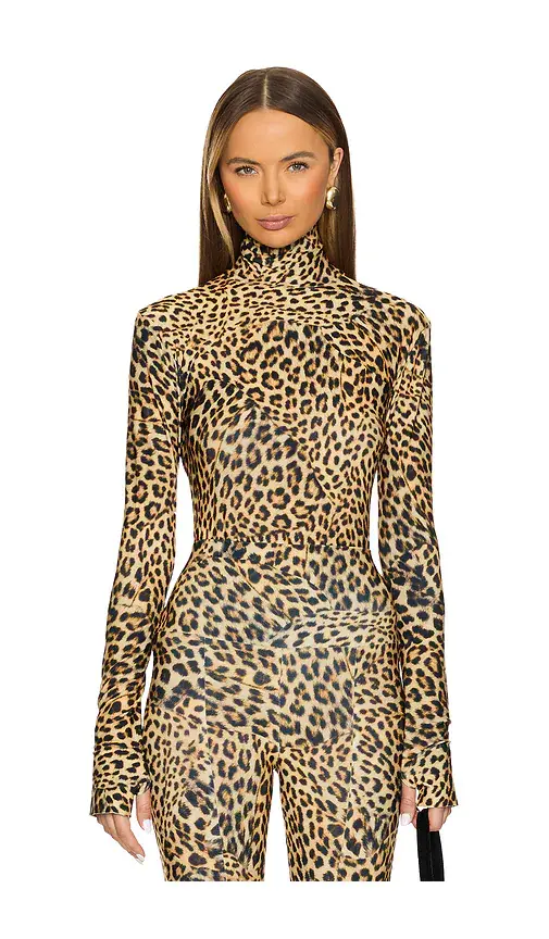 Norma Kamali Slim Fit Long Sleeve Turtleneck Top | Image 1 Norma Kamali Slim Fit Long Sleeve Turtleneck Top | Image 1