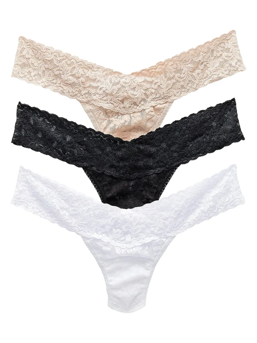 Hanky Panky Low Rise Thong 3 Pack