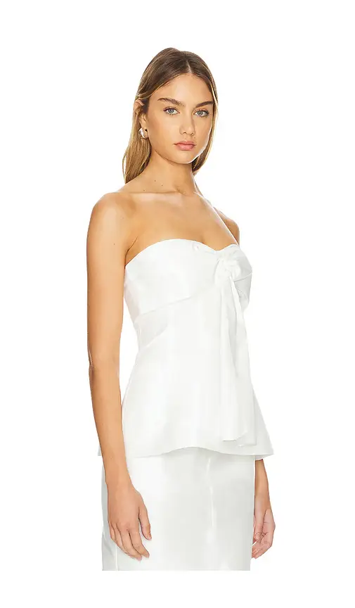 NICHOLAS Coraline Strapless Fan Pleat Top | Thumbnail 2 NICHOLAS Coraline Strapless Fan Pleat Top | Thumbnail 2