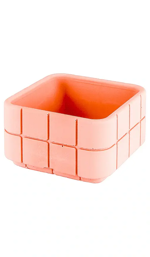 Block Design Tile Square Pot