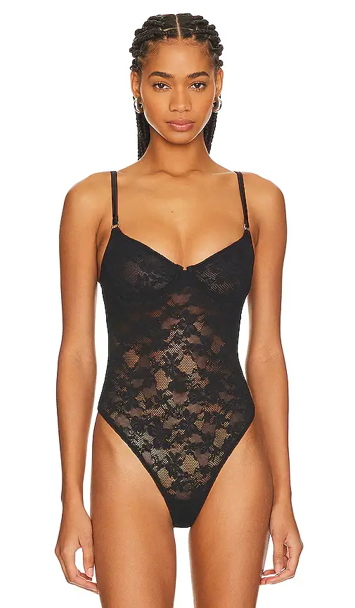 Fleur du Mal Le Stretch Lace Bodysuit | Thumbnail 2 Fleur du Mal Le Stretch Lace Bodysuit | Thumbnail 2