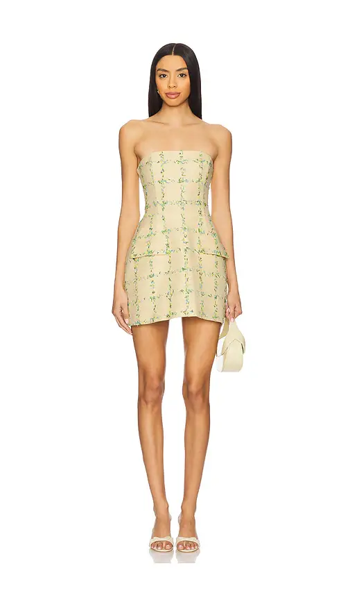 Amanda Uprichard Strapless Bethany Skort Romper