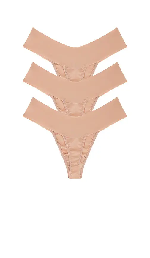 Hanky Panky Natural Rise Thongs 3 Pack | Thumbnail 2 Hanky Panky Natural Rise Thongs 3 Pack | Thumbnail 2