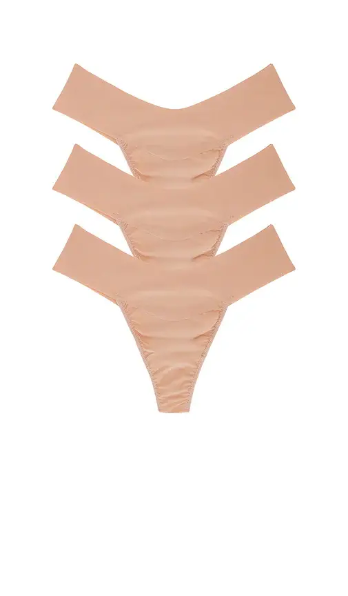 Hanky Panky Natural Rise Thongs 3 Pack