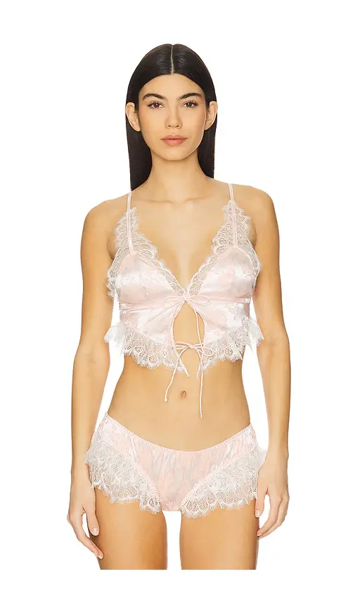 For Love & Lemons Audrey Jacquard Top