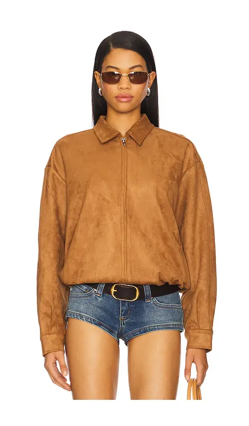 MORE TO COME Bella Faux Suede Fringe Jacket | Thumbnail 2
