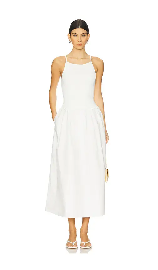 Shona Joy Aliah High Neck Midi Dress | Image 1 Shona Joy Aliah High Neck Midi Dress | Image 1