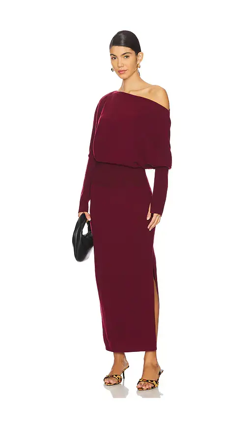 SIMKHAI Janese Off Shoulder Midi Dress | Image 1 SIMKHAI Janese Off Shoulder Midi Dress | Image 1