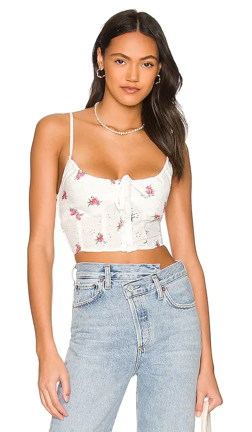 MORE TO COME Marie Embroidered Cami Top | Image 1 MORE TO COME Marie Embroidered Cami Top | Image 1