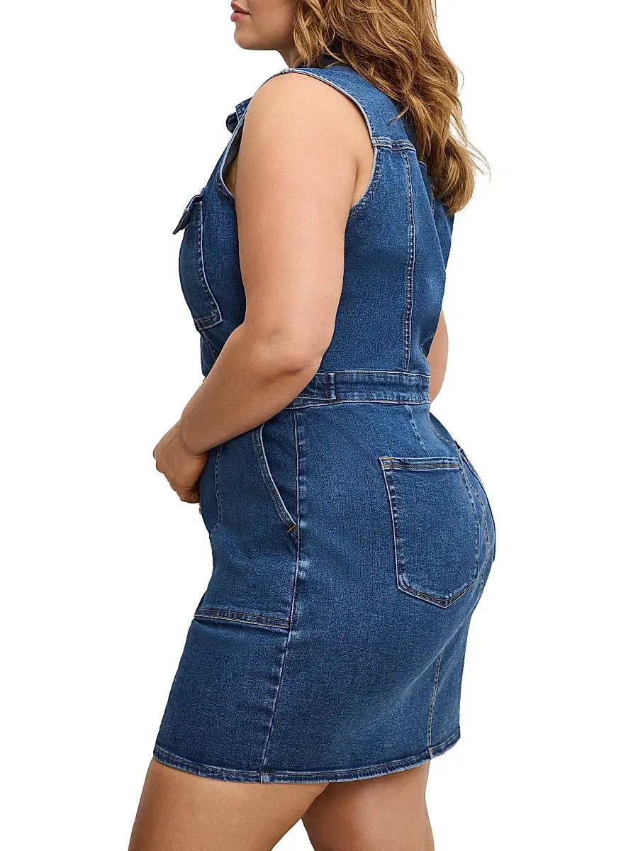 GOOD AMERICAN Women's Fit For Success Sleeveless Mini Dress | Thumbnail 9