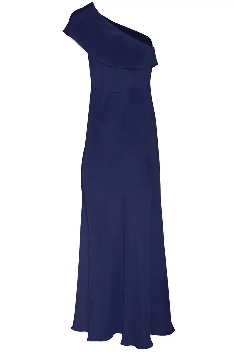PETER COHEN Draped Petal Gown - Sapphire | Thumbnail 5