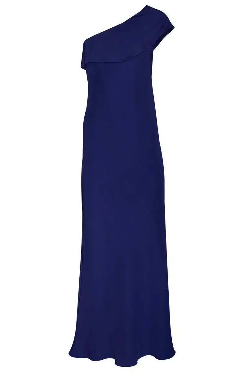 PETER COHEN Draped Petal Gown - Sapphire | Image 1 PETER COHEN Draped Petal Gown - Sapphire | Image 1