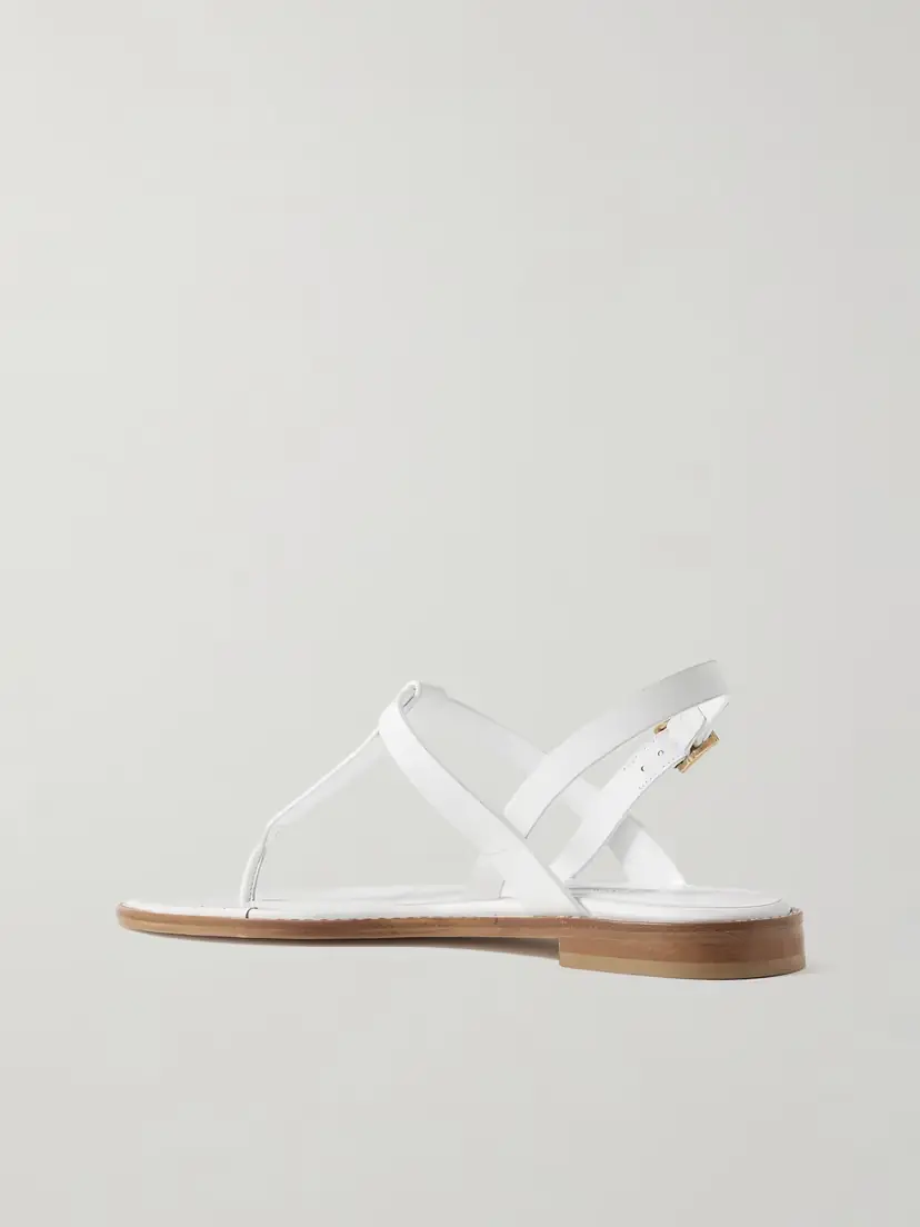 Manolo Blahnik Hata Leather Slingback Sandals | Thumbnail 3