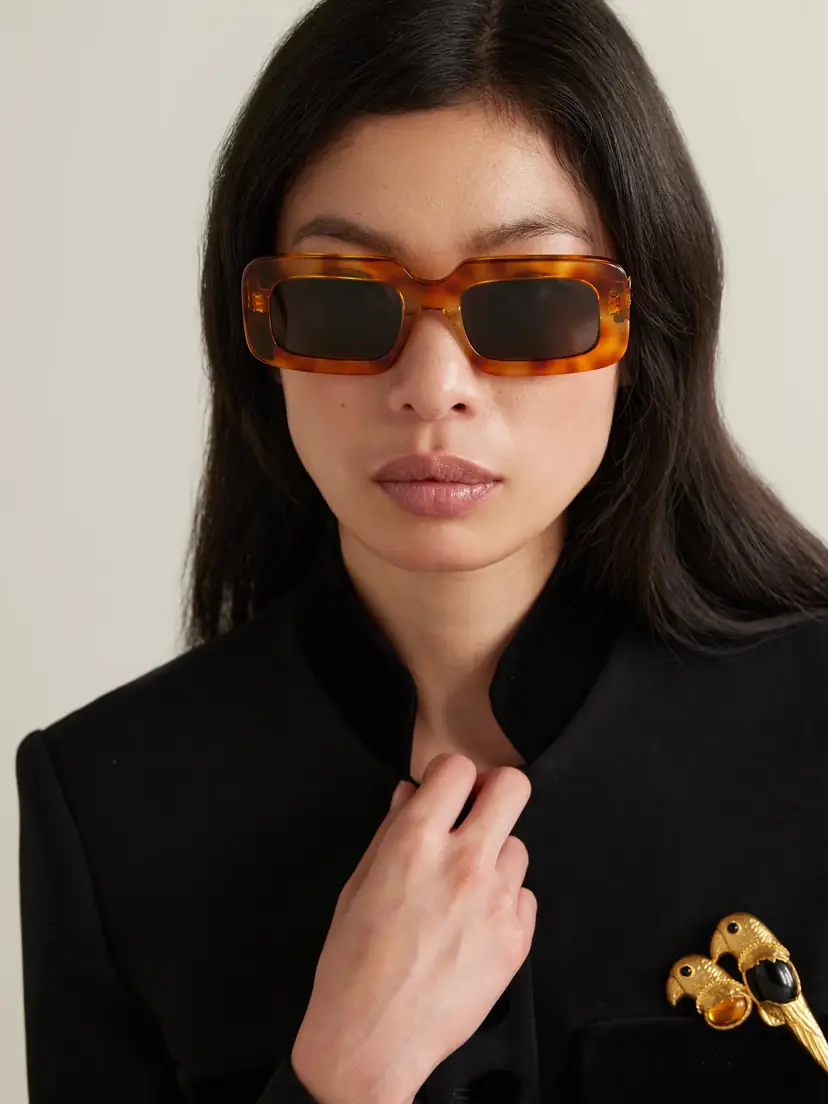 CELINE Eyewear Triomphe Oversized Square-frame Tortoiseshell Acetate Sunglasses | Thumbnail 2