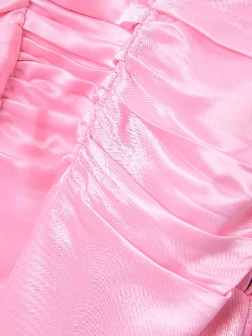 Jil Sander Open-back Ruched Pleated Satin Gown | Thumbnail 5 Jil Sander Open-back Ruched Pleated Satin Gown | Thumbnail 5