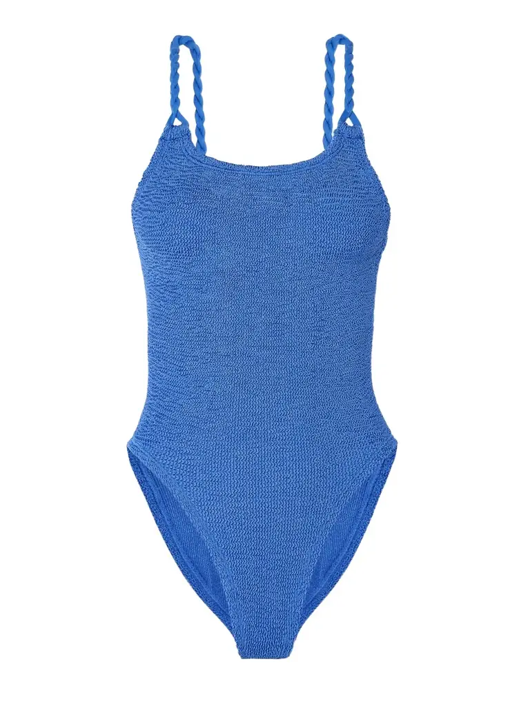 Camille Metallic Seersucker Swimsuit