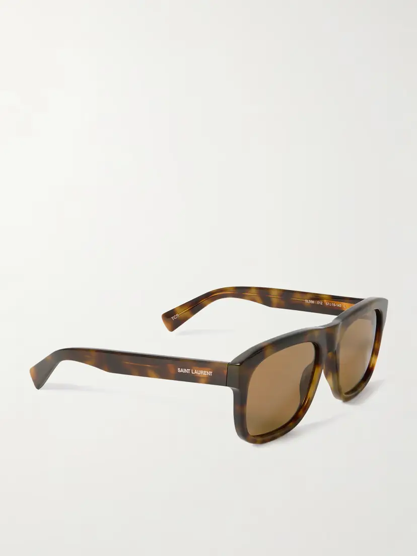 Saint Laurent Eyewear Square-frame Tortoiseshell Acetate Sunglasses | Thumbnail 3 Saint Laurent Eyewear Square-frame Tortoiseshell Acetate Sunglasses | Thumbnail 3