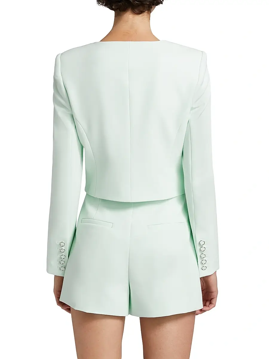 Generation Love Women's Jina Stretch-Crepe Crop Blazer | Thumbnail 5
