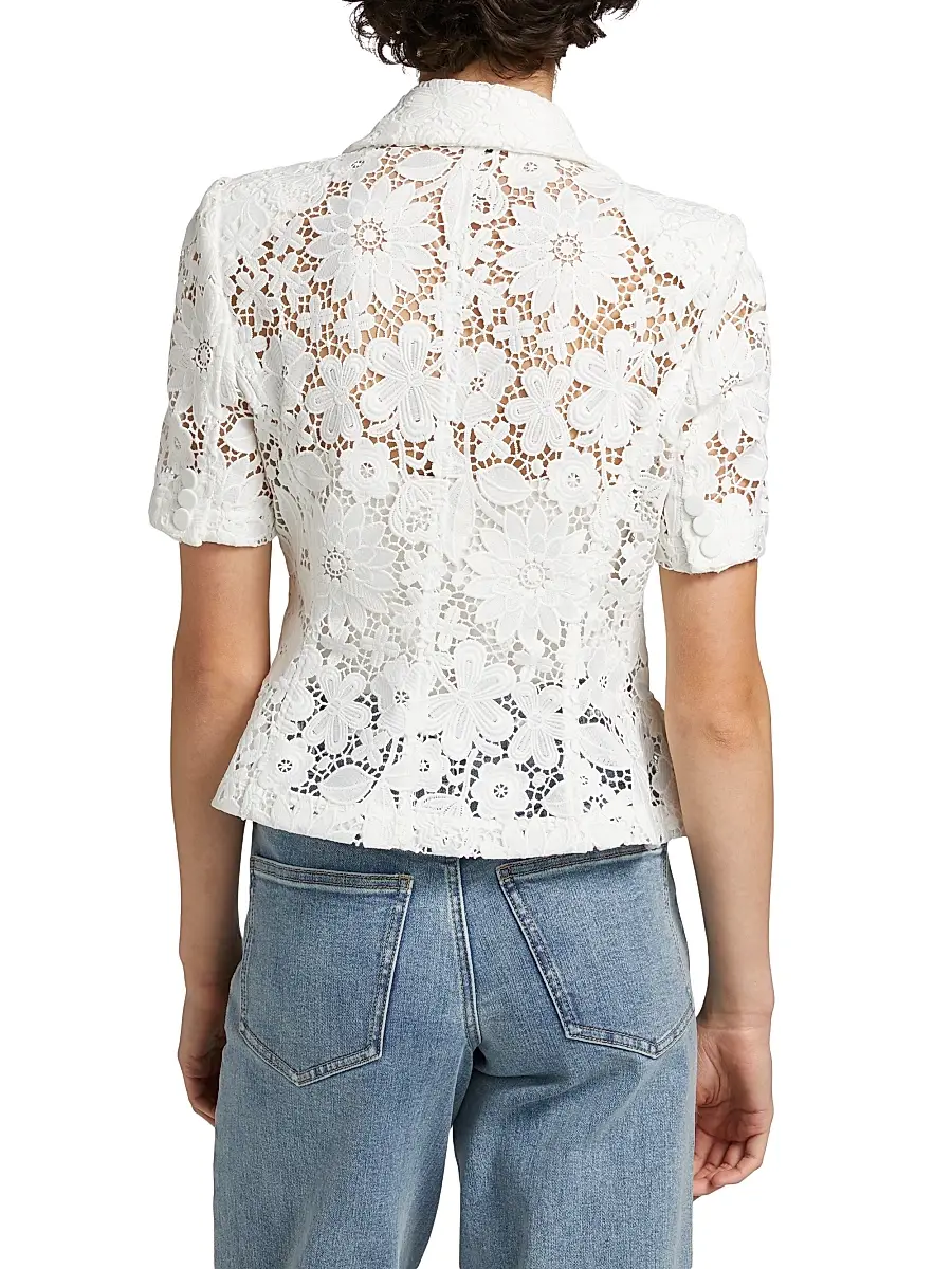 Generation Love Women's Melbourne Floral Guipure Lace Blazer | Thumbnail 5 Generation Love Women's Melbourne Floral Guipure Lace Blazer | Thumbnail 5