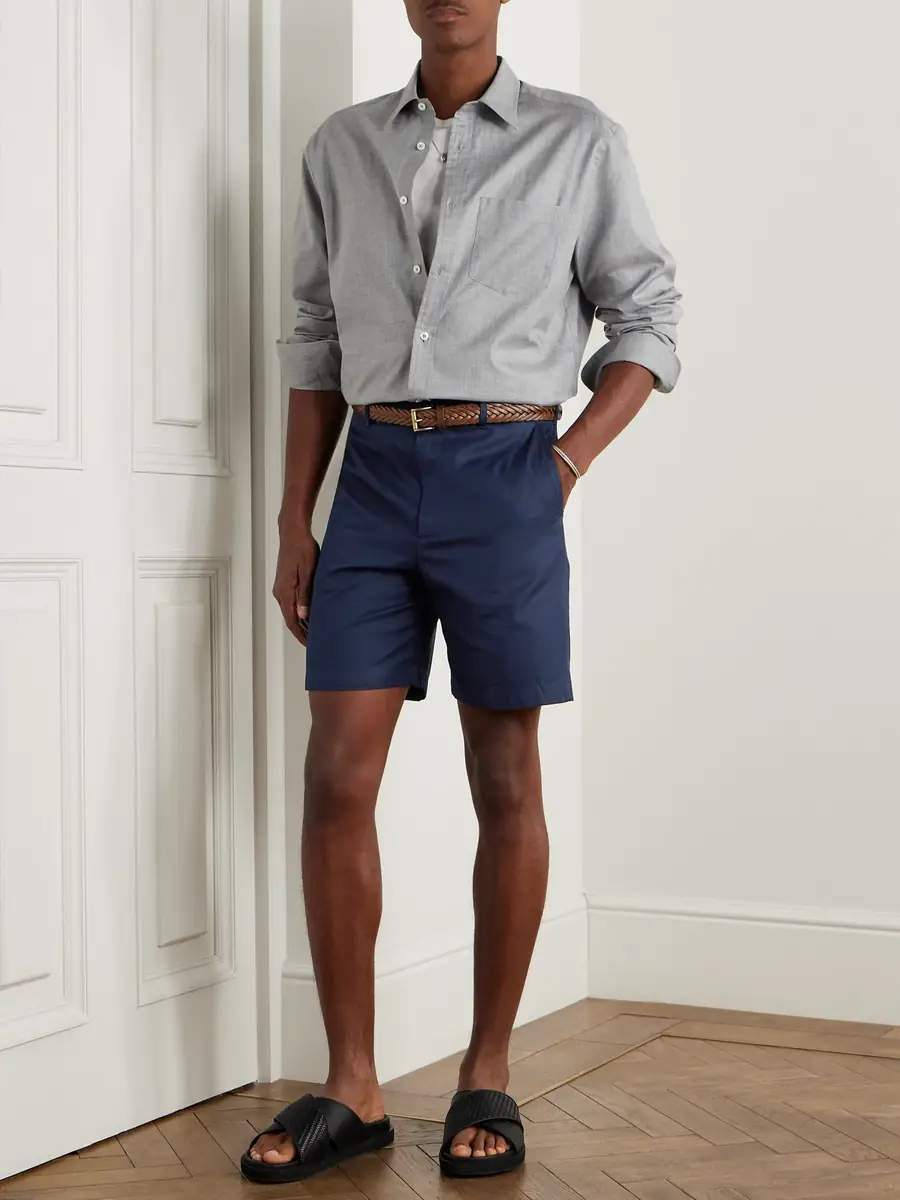 dunhill Straight-Leg Cotton-Twill Chino Shorts - Men | Thumbnail 2 dunhill Straight-Leg Cotton-Twill Chino Shorts - Men | Thumbnail 2