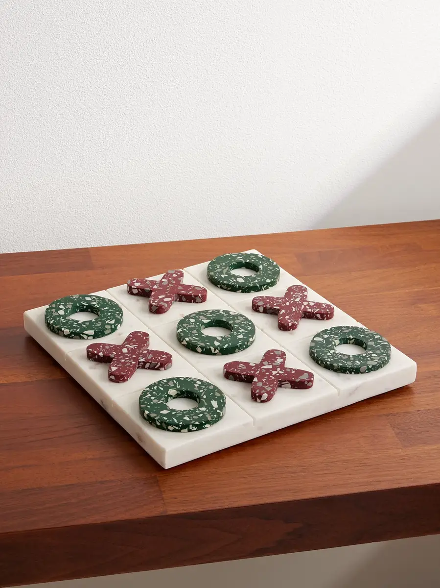 The Conran Shop Pietra Stone and Marble Naughts and Crosses Set - Men