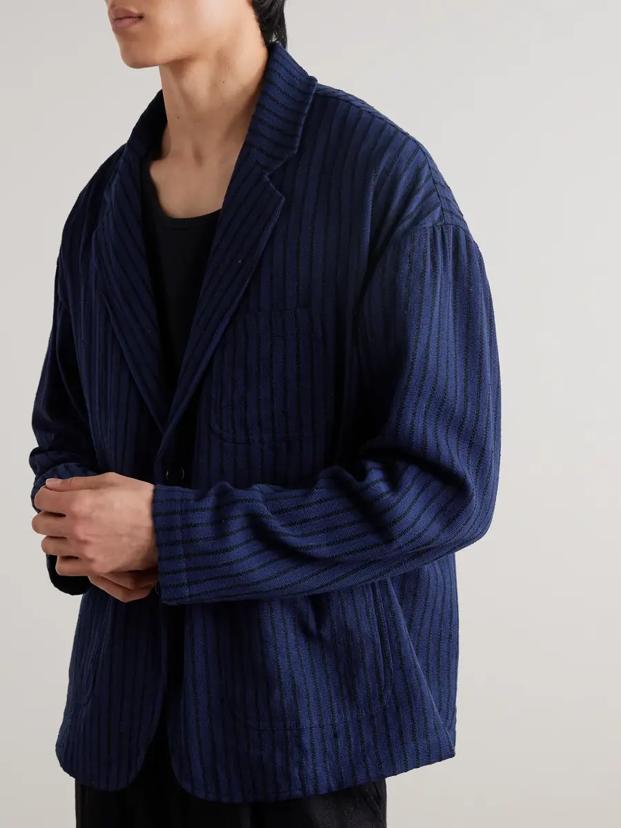 Kardo Hugh 2.0 Unstructured Striped Cotton Suit Jacket - Men | Thumbnail 3 Kardo Hugh 2.0 Unstructured Striped Cotton Suit Jacket - Men | Thumbnail 3