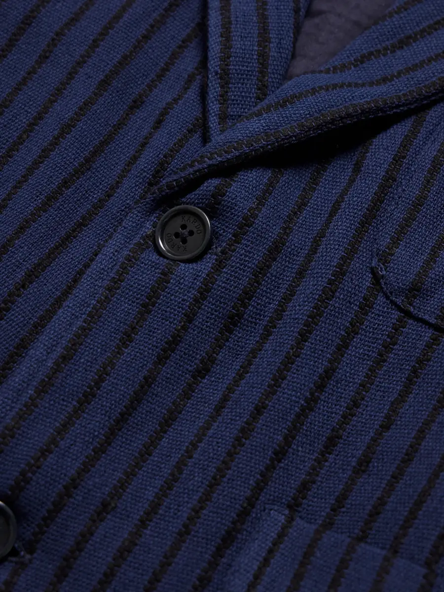 Kardo Hugh 2.0 Unstructured Striped Cotton Suit Jacket - Men | Thumbnail 6 Kardo Hugh 2.0 Unstructured Striped Cotton Suit Jacket - Men | Thumbnail 6