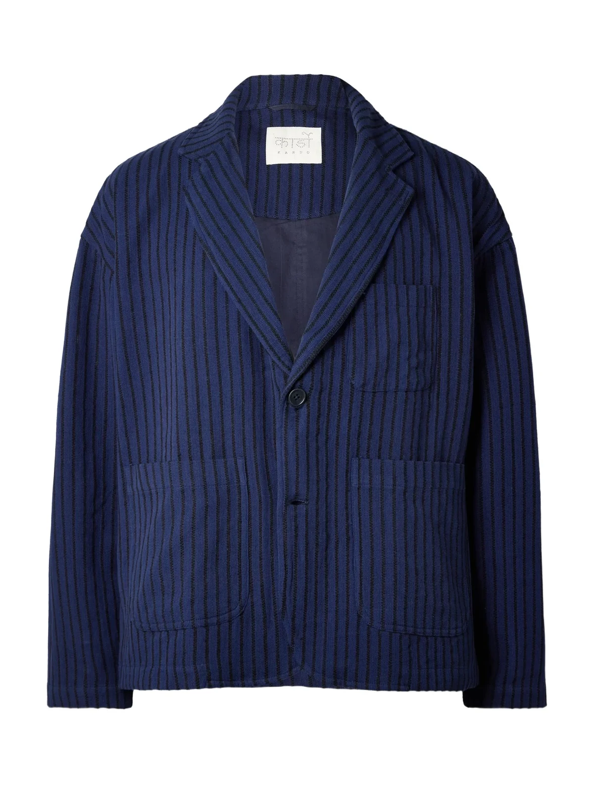 Hugh 2.0 Unstructured Striped Cotton Suit Jacket - Men Hugh 2.0 Unstructured Striped Cotton Suit Jacket - Men