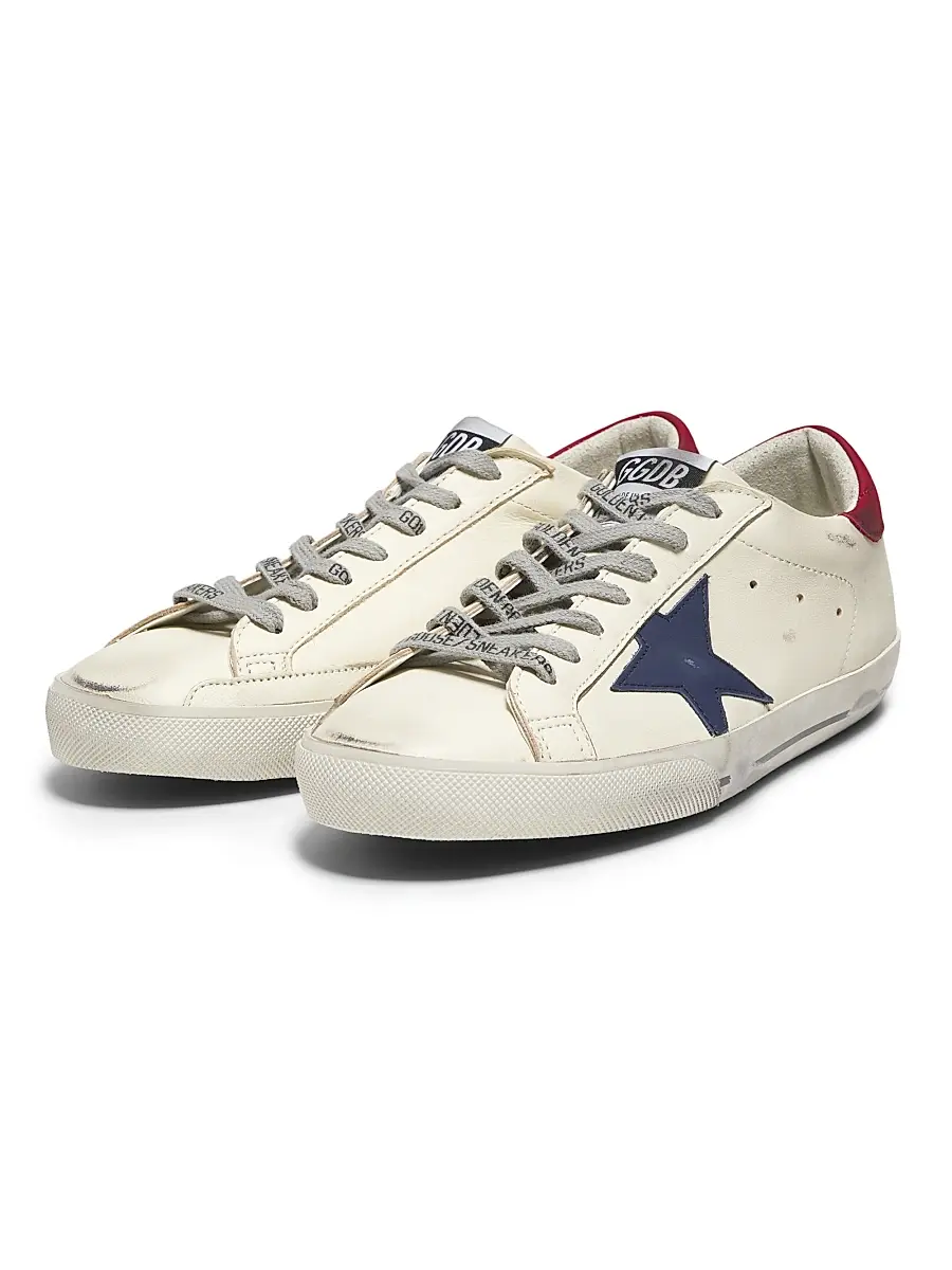 Golden Goose Unisex Super Star Leather Low-Top Sneakers | Thumbnail 2