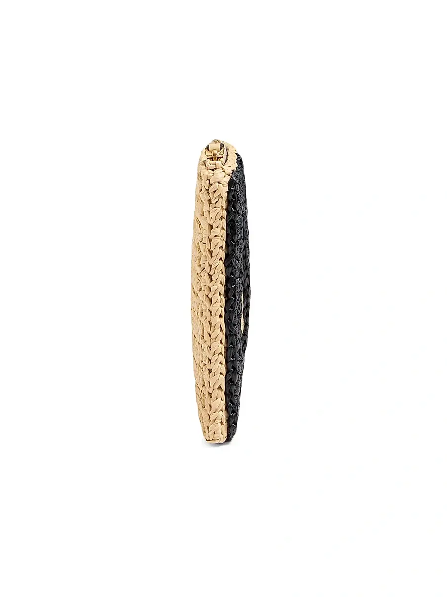Valentino Women's Viva Superstar Synthetic Raffia Pouch | Thumbnail 4